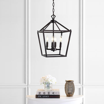 Pagoda Lantern Metal LED Pendant - JONATHAN Y